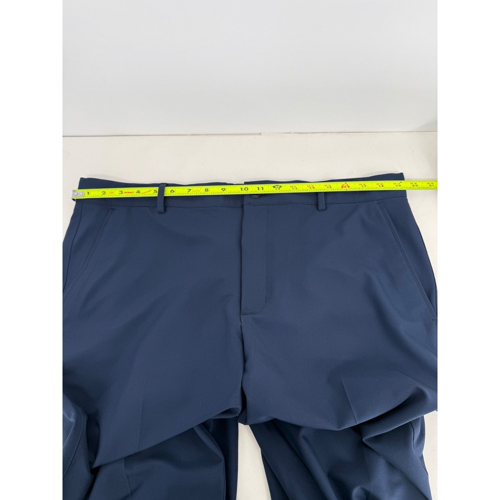 Greg Norman Mens Navy Blue Slim Fit Performance Chino Trousers Size 38 - Picture 7 of 11